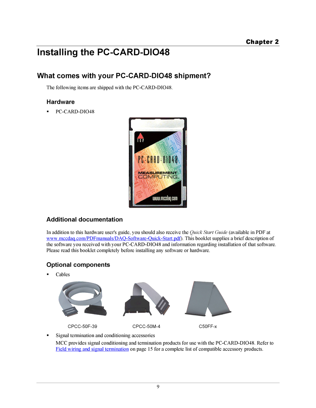 Compaq manual Installing the PC-CARD-DIO48, What comes with your PC-CARD-DIO48 shipment?, Hardware 