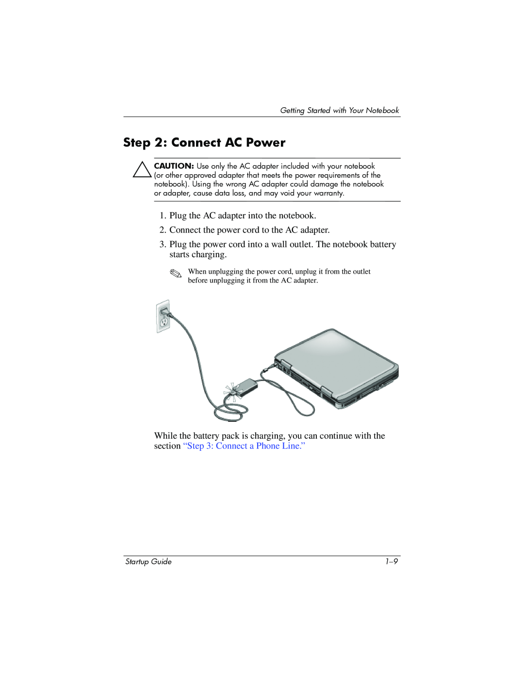 Compaq Personal Computer manual Connect AC Power 