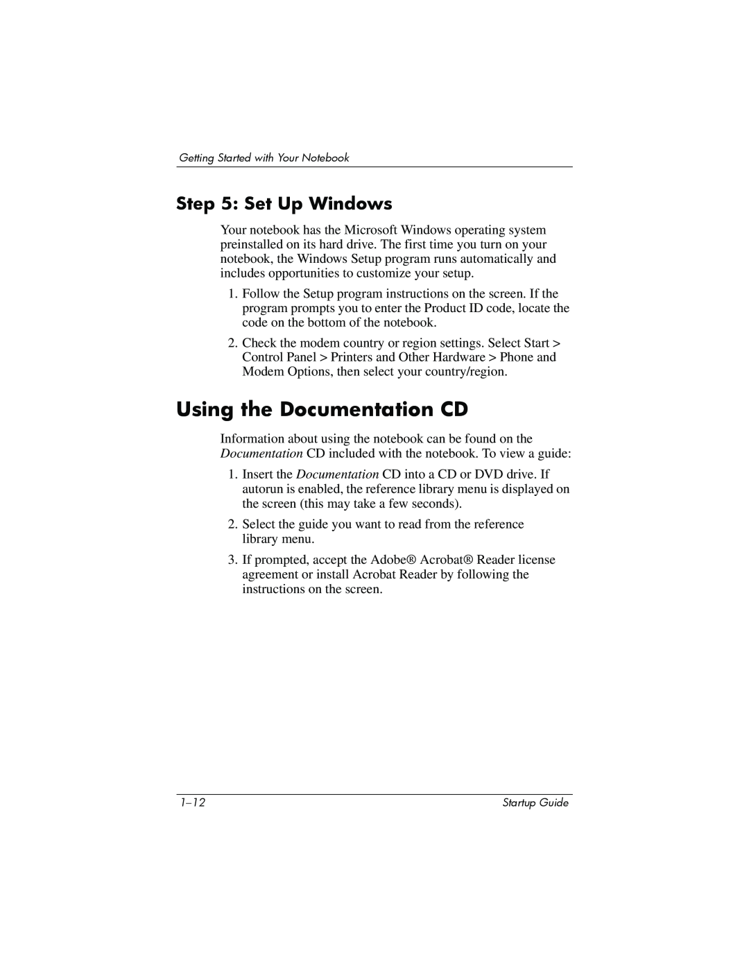 Compaq Personal Computer manual Using the Documentation CD, Set Up Windows 
