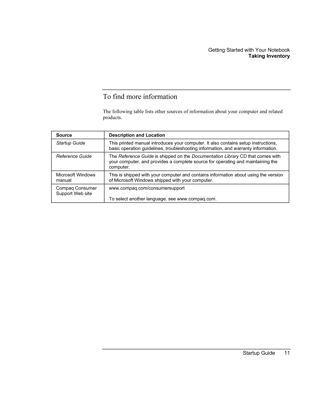 Compaq PKX301T manual To find more information, Products 