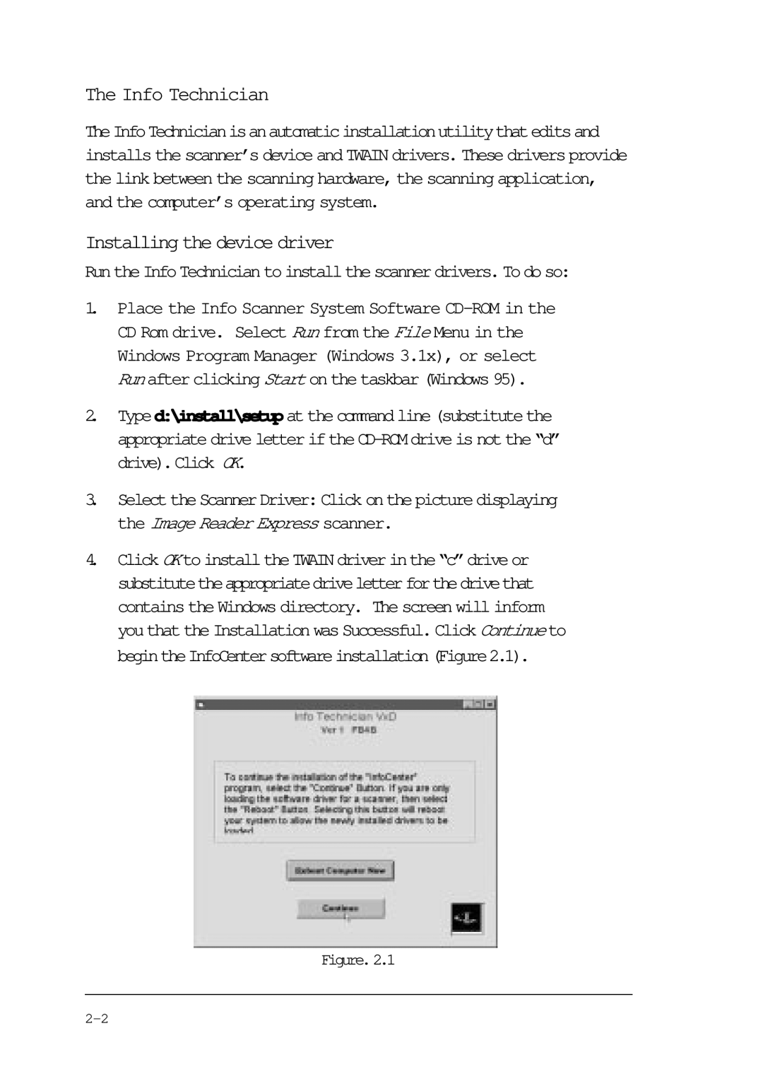 Compaq P/N DOC-FB4B manual Info Technician, Installing the device driver 