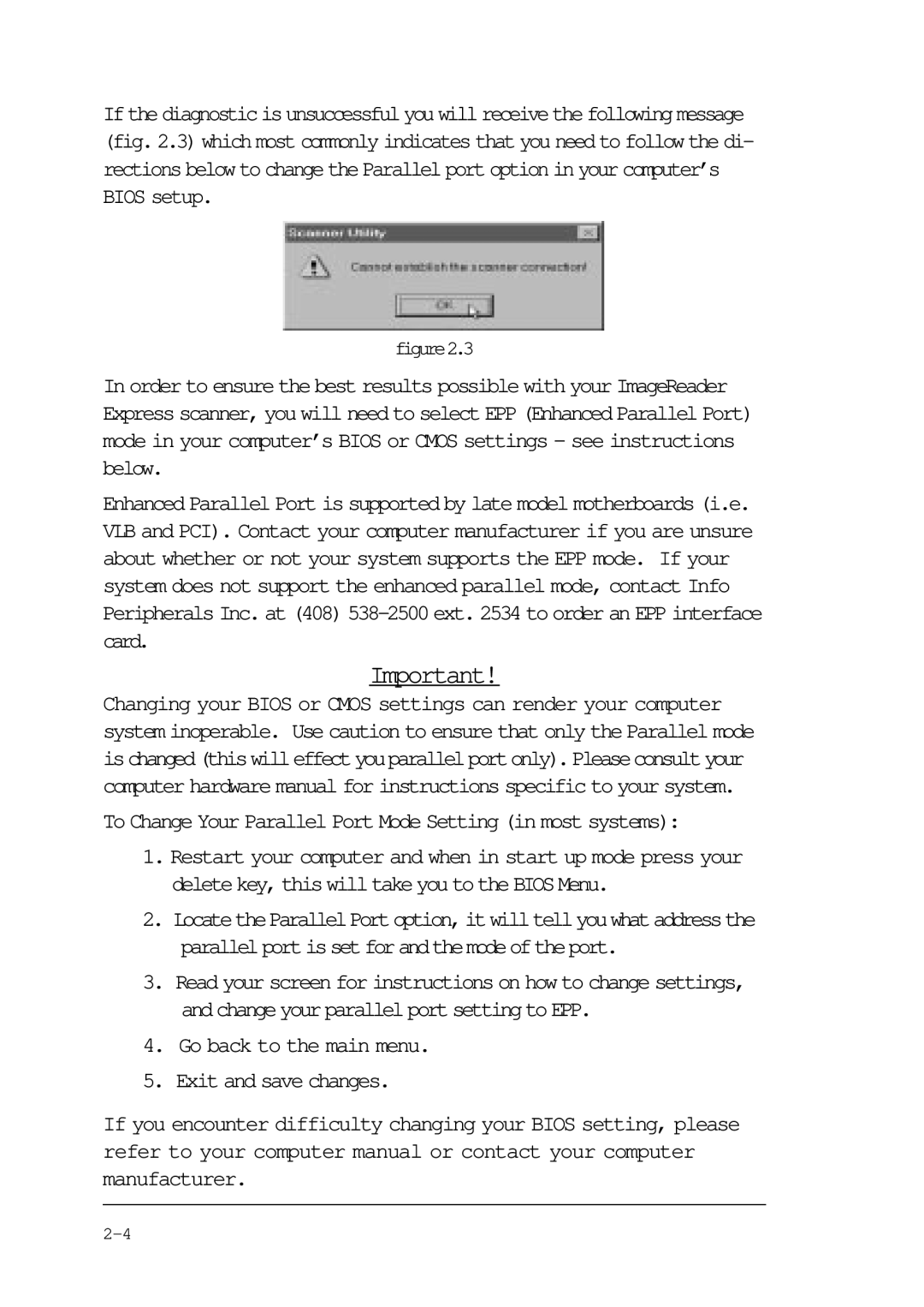 Compaq P/N DOC-FB4B manual To Change Your Parallel Port Mode Setting in most systems 