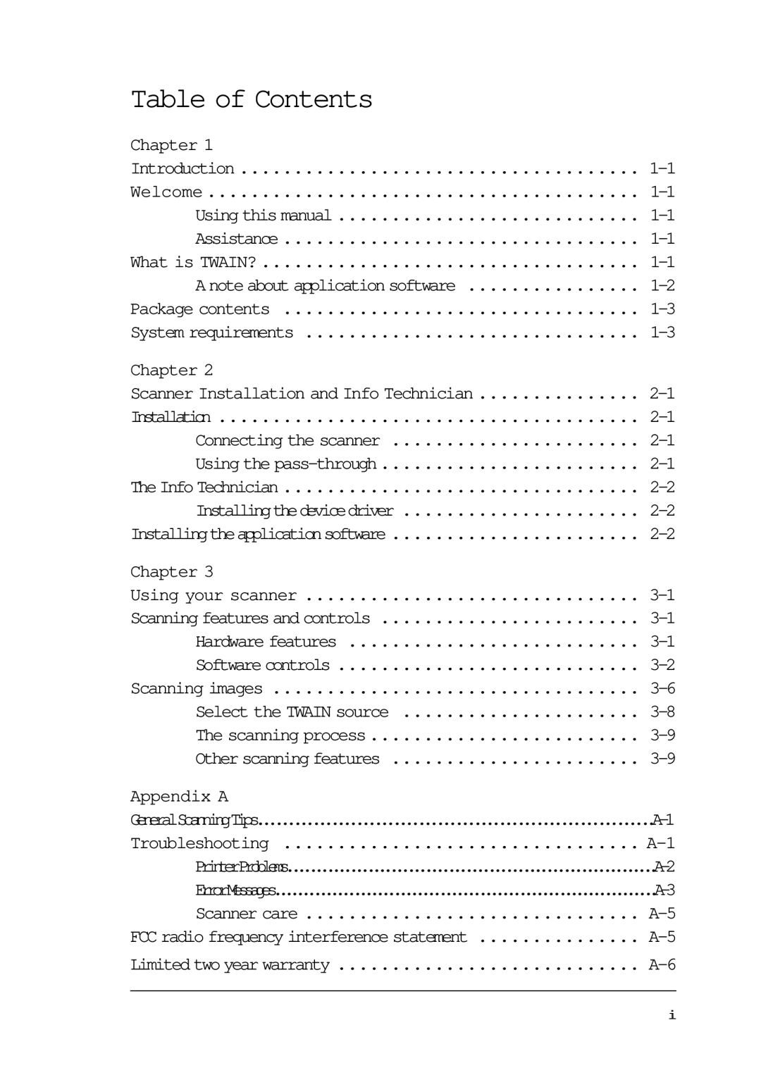 Compaq P/N DOC-FB4B manual Table of Contents 