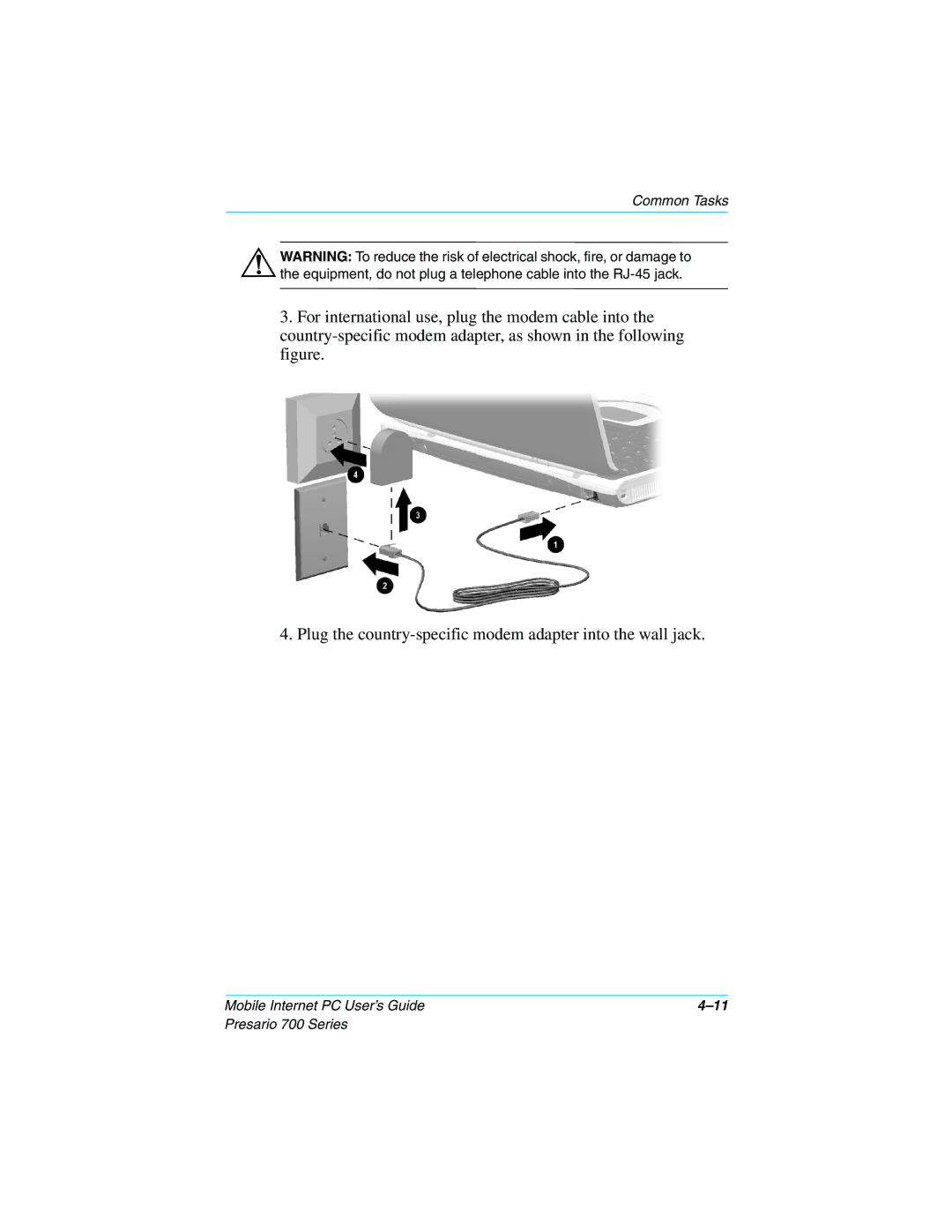 Compaq Presario 700 manual Mobile Internet PC User’s Guide 