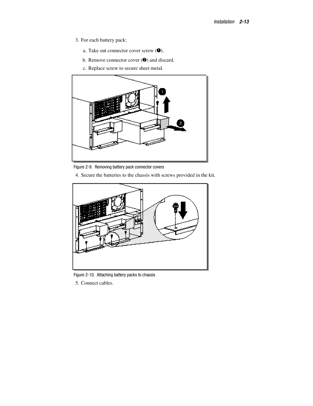 Compaq R6000 manual Connect cables 