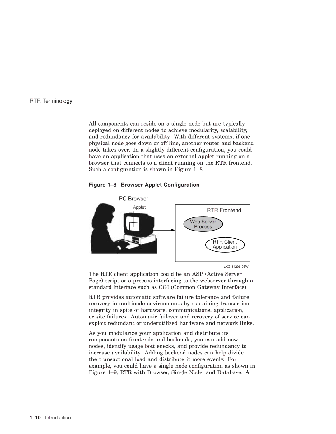 Compaq Reliable Transaction Router manual PC Browser, RTR Frontend 