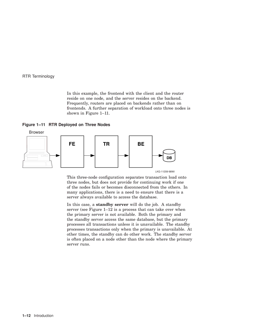 Compaq Reliable Transaction Router manual RTR Deployed on Three Nodes 