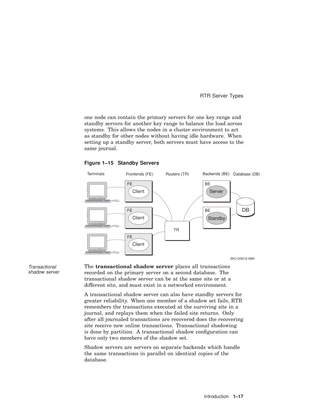 Compaq Reliable Transaction Router manual Standby Servers 