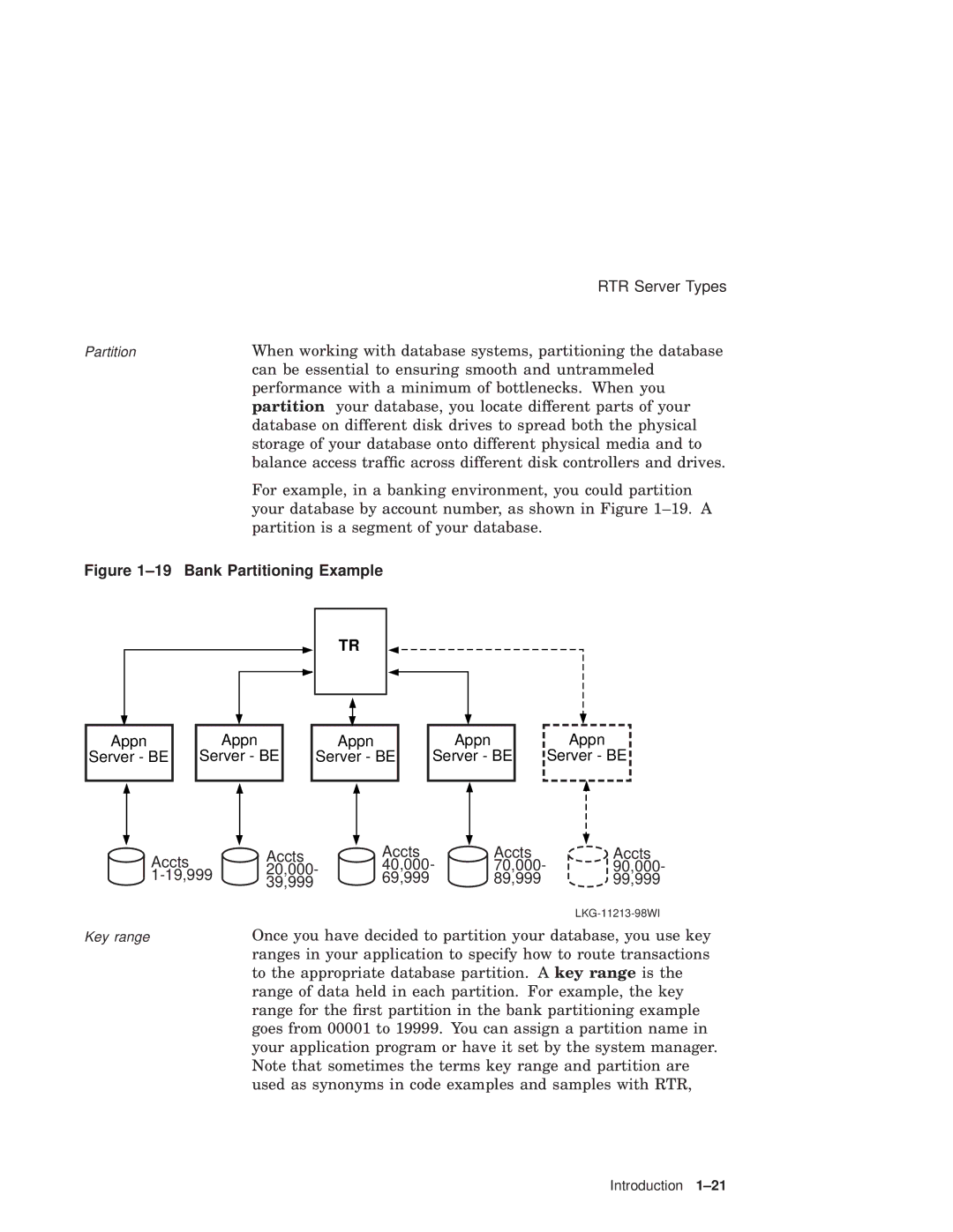 Compaq Reliable Transaction Router manual Bank Partitioning Example 