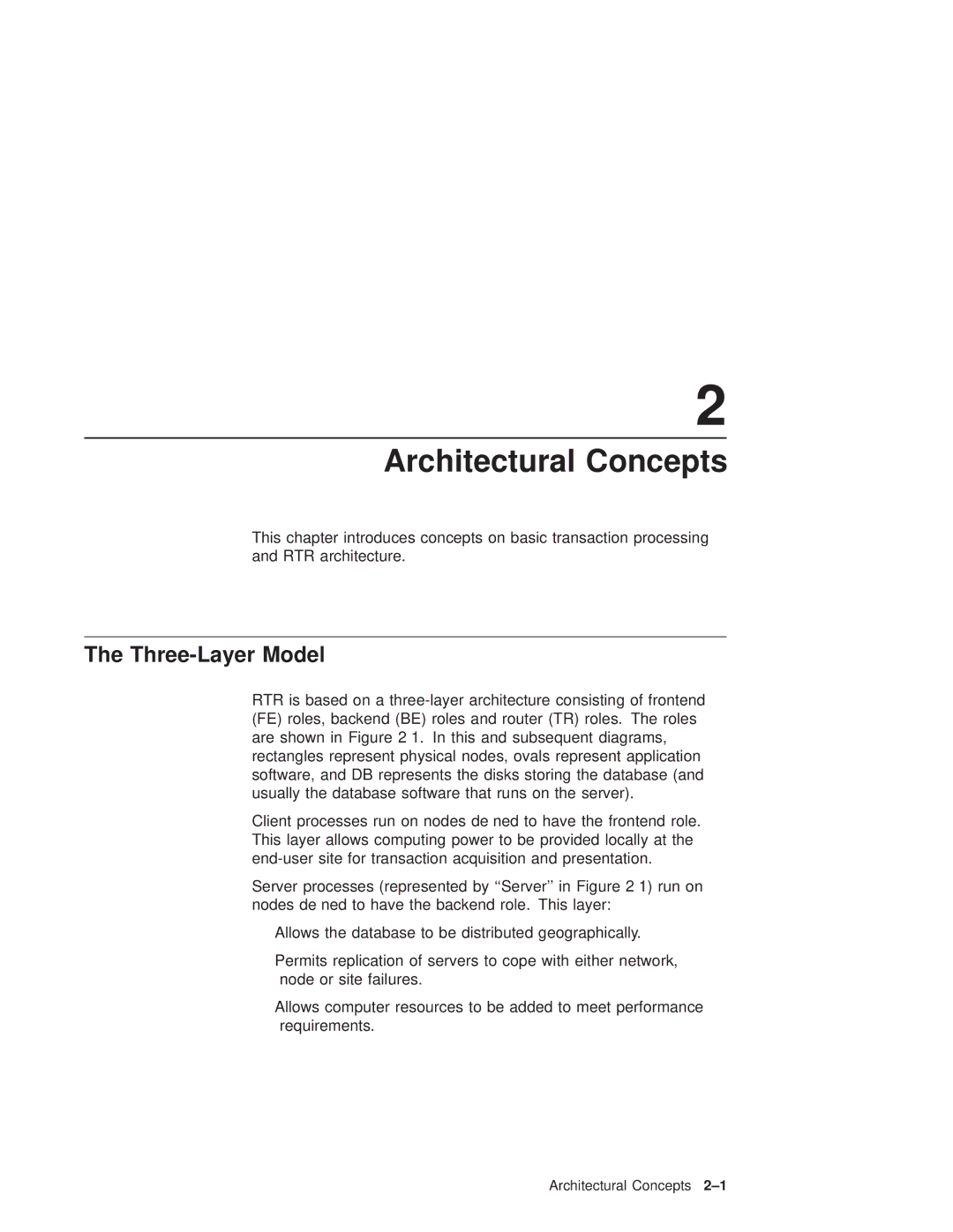 Compaq Reliable Transaction Router manual Architectural Concepts, Three-Layer Model 