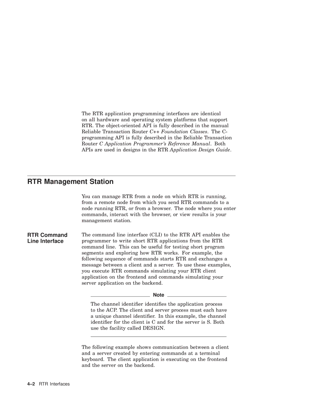 Compaq Reliable Transaction Router manual RTR Management Station 