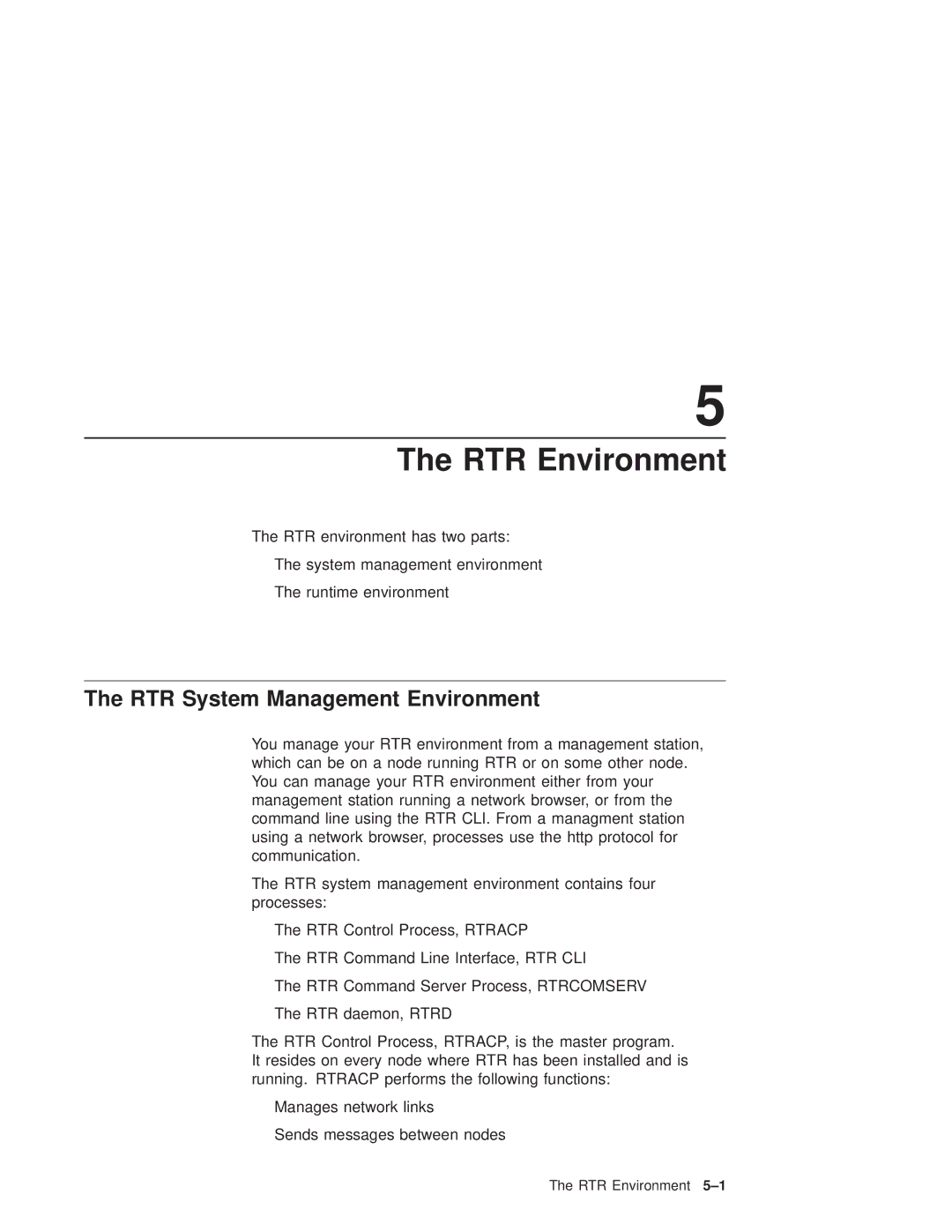 Compaq Reliable Transaction Router manual RTR Environment, RTR System Management Environment 