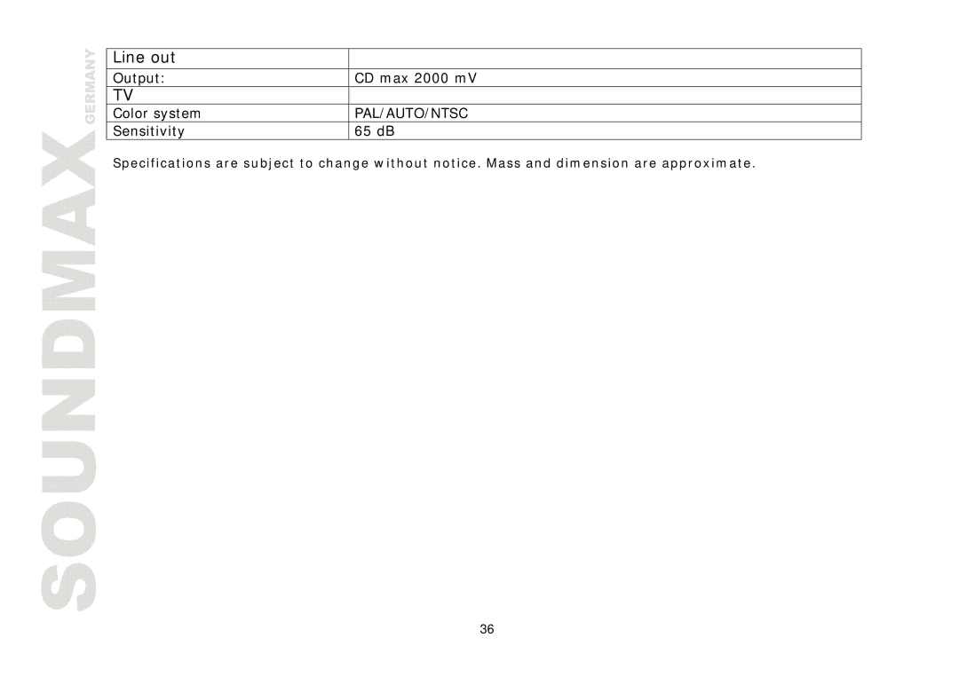 Compaq SM-CMD3006 instruction manual Line out 