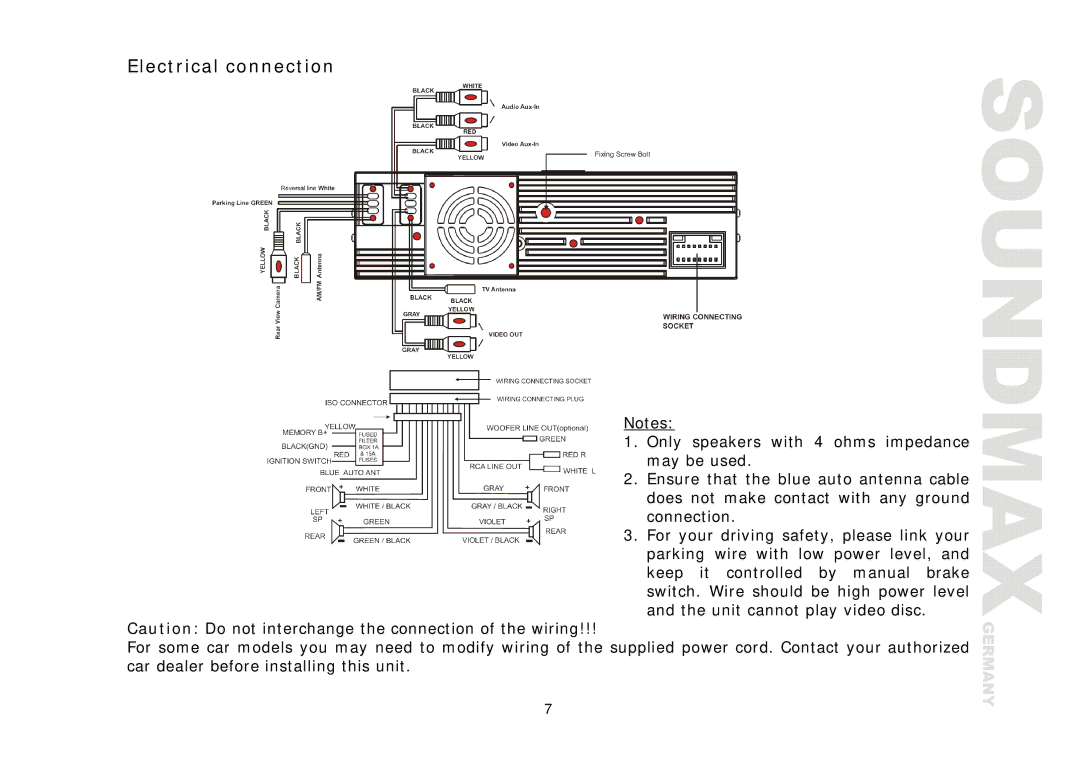 Compaq SM-CMD3006 instruction manual Electrical connection 