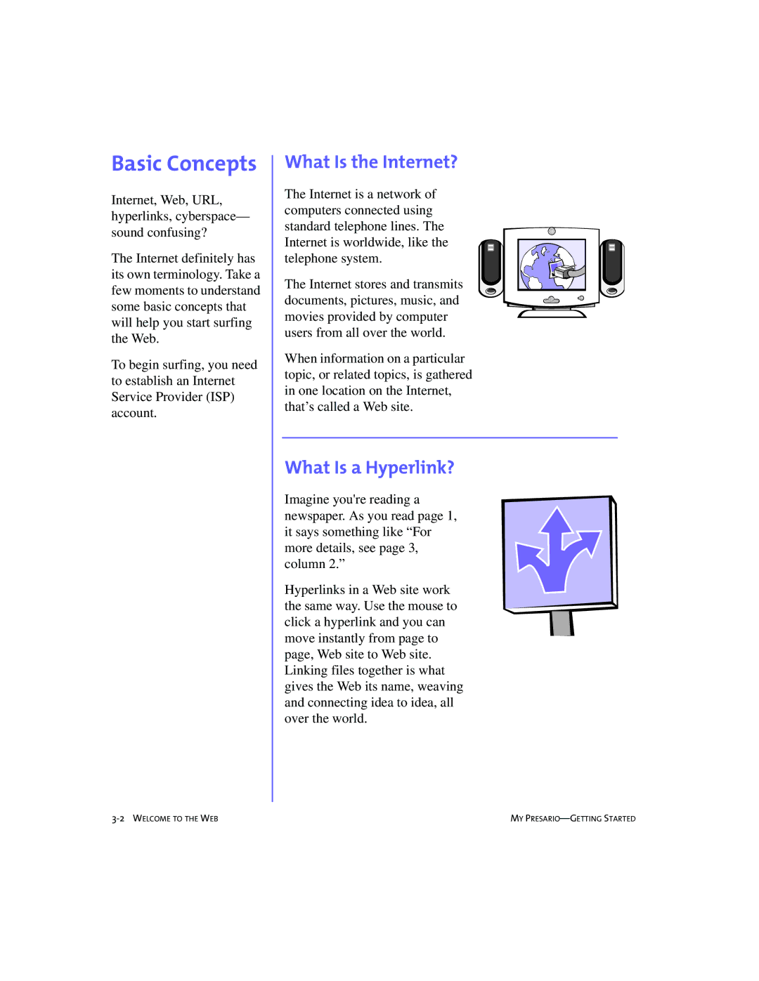 Compaq SRS4FXXXX-100 manual Basic Concepts, What Is the Internet?, What Is a Hyperlink? 