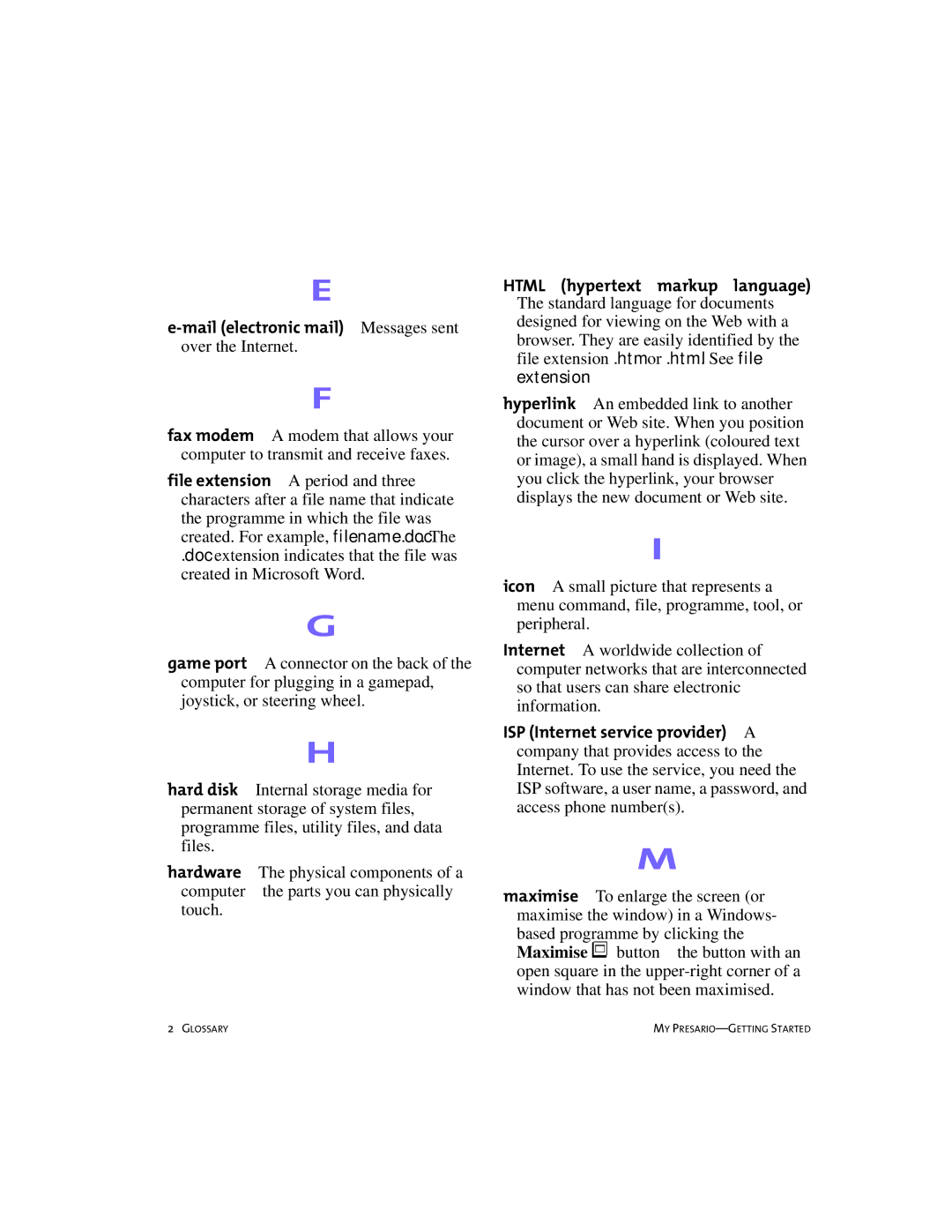 Compaq SRS4FXXXX-100 manual Glossary 