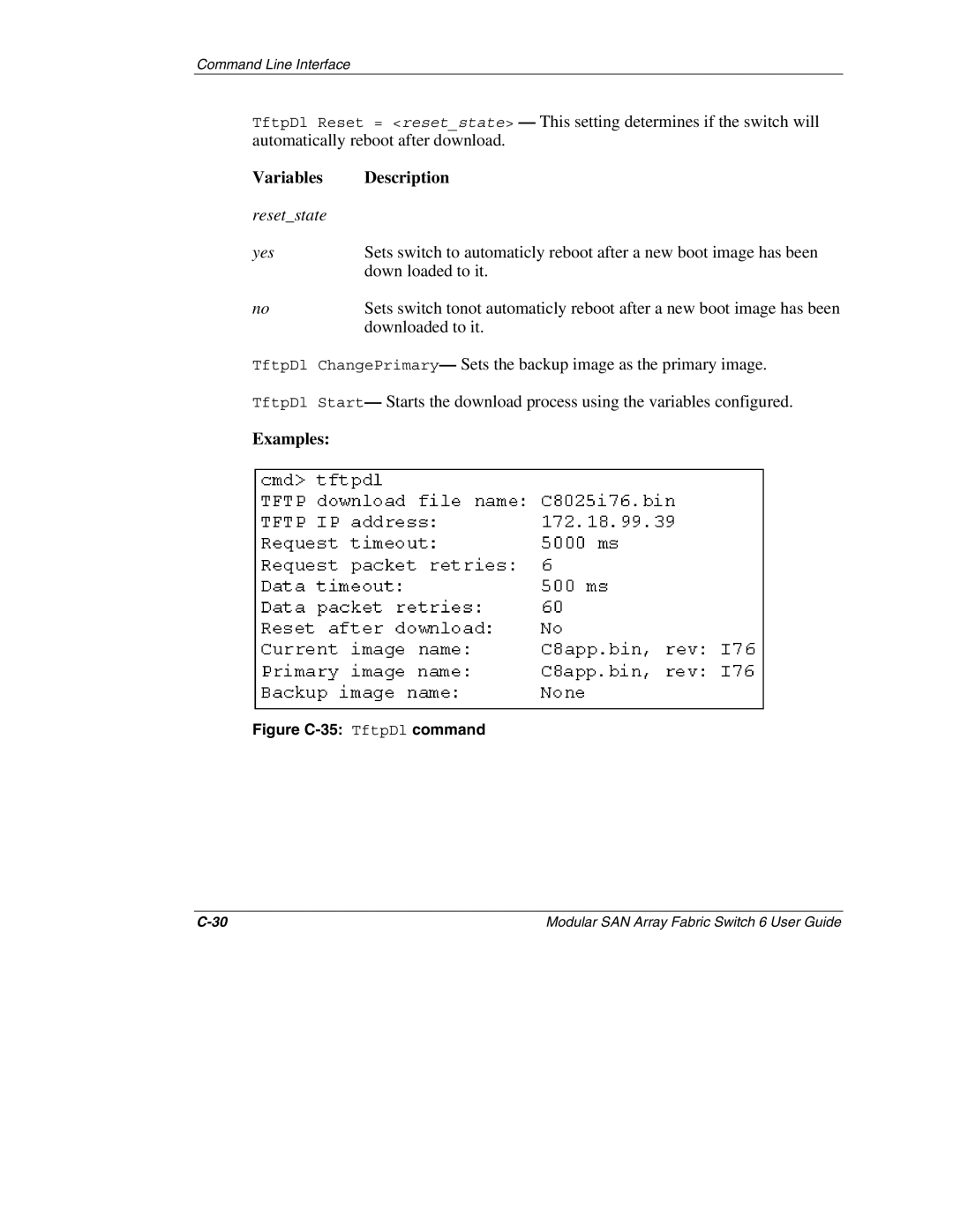 Compaq 230934-002, Switch 6 manual Variables Description 