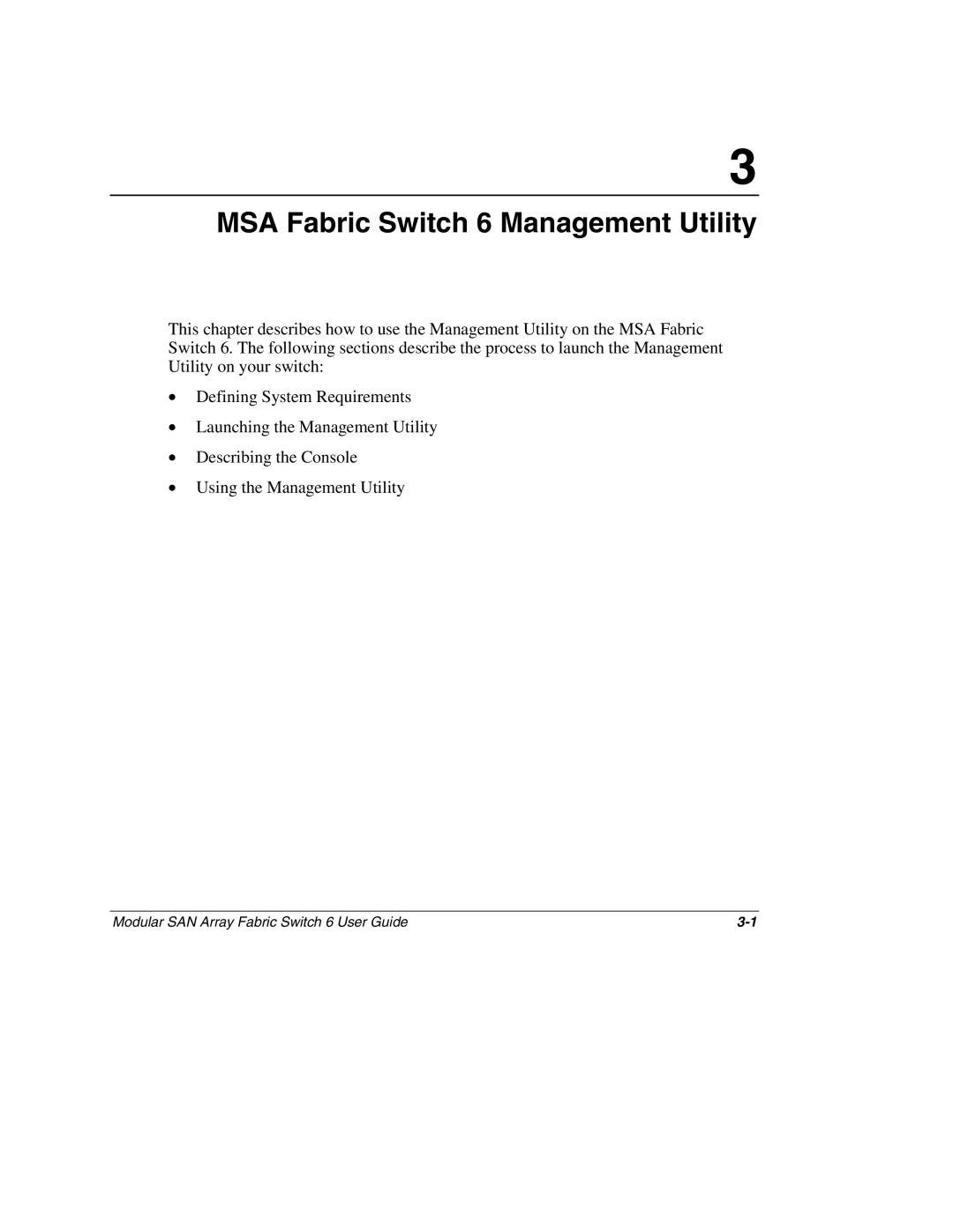 Compaq 230934-002 manual MSA Fabric Switch 6 Management Utility 