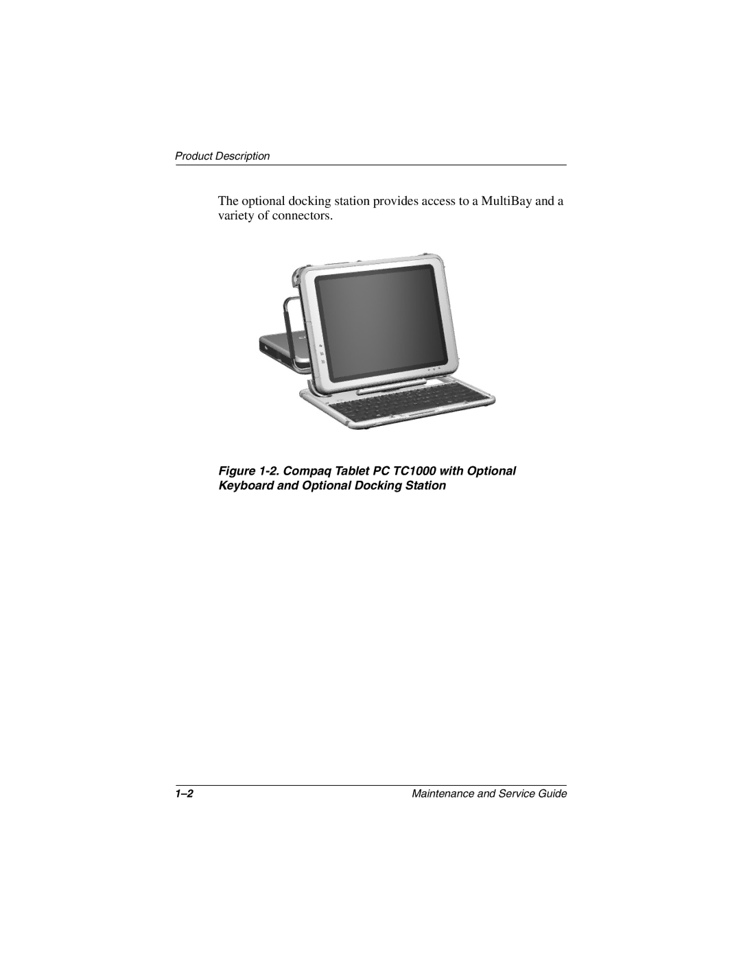 Compaq TC1000 manual Product Description 