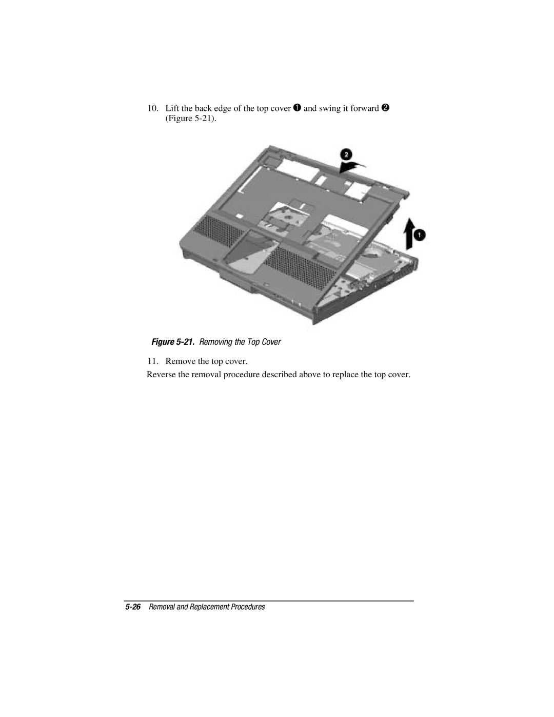 Compaq V300, E500S manual Removing the Top Cover 