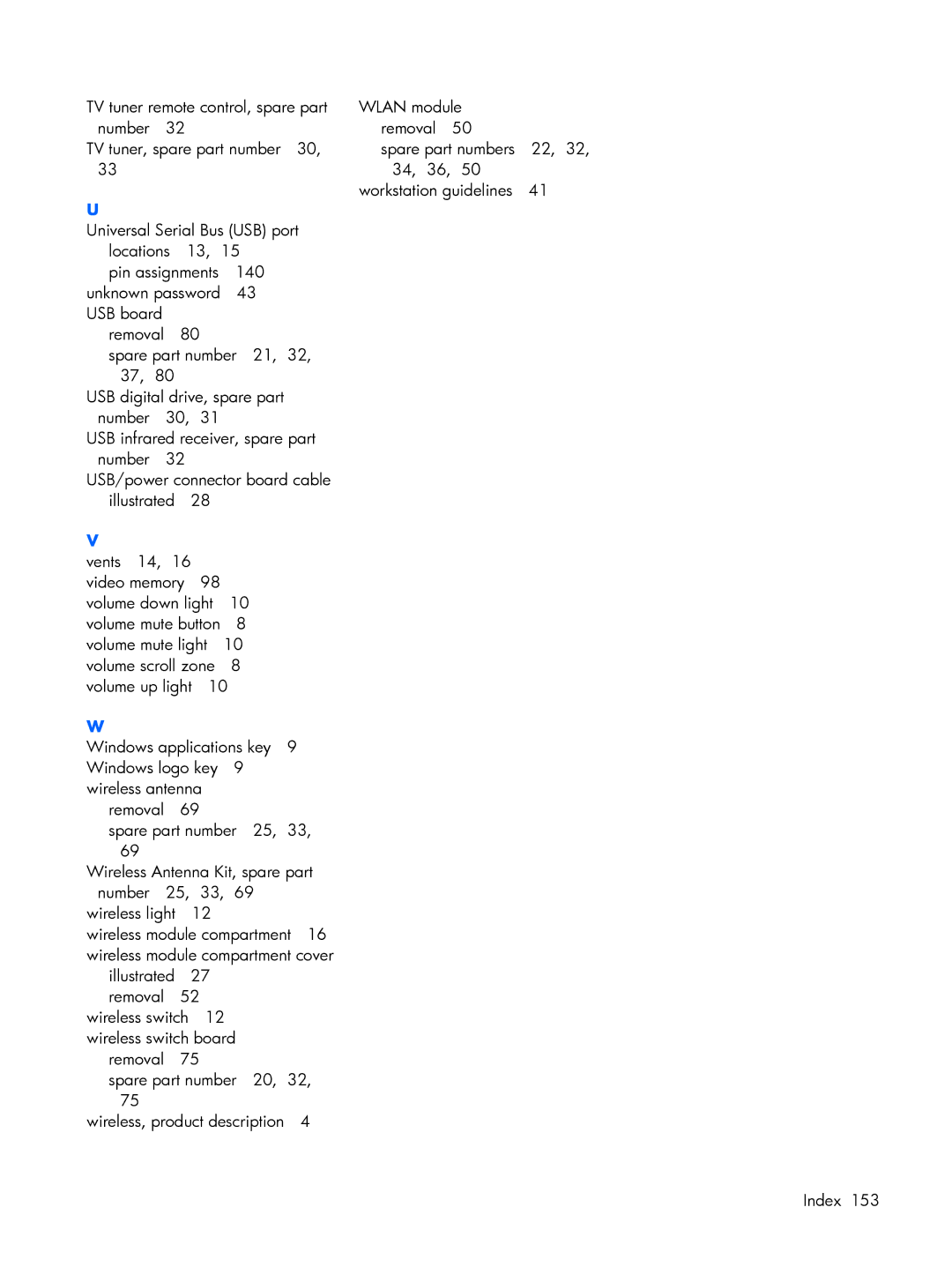 Compaq V3500 manual Pin assignments 