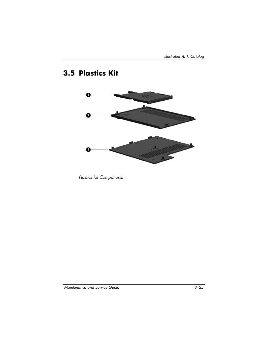 Compaq V6000 manual Plastics Kit 