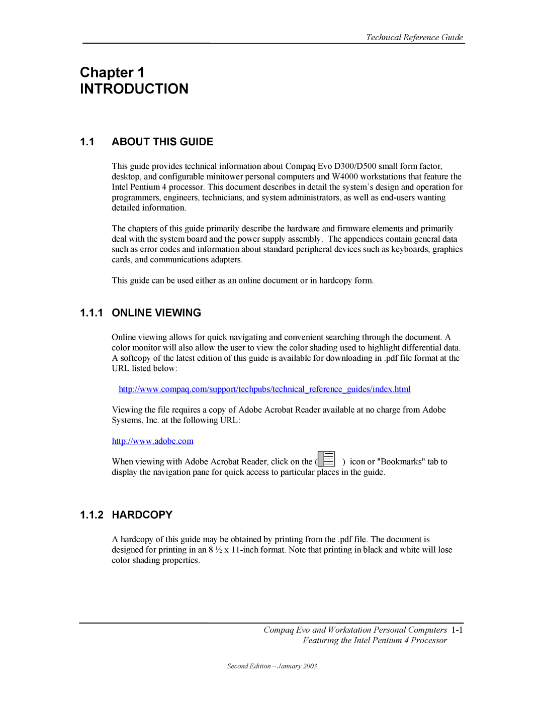 Compaq W4000 manual About this Guide, Online Viewing, Hardcopy 