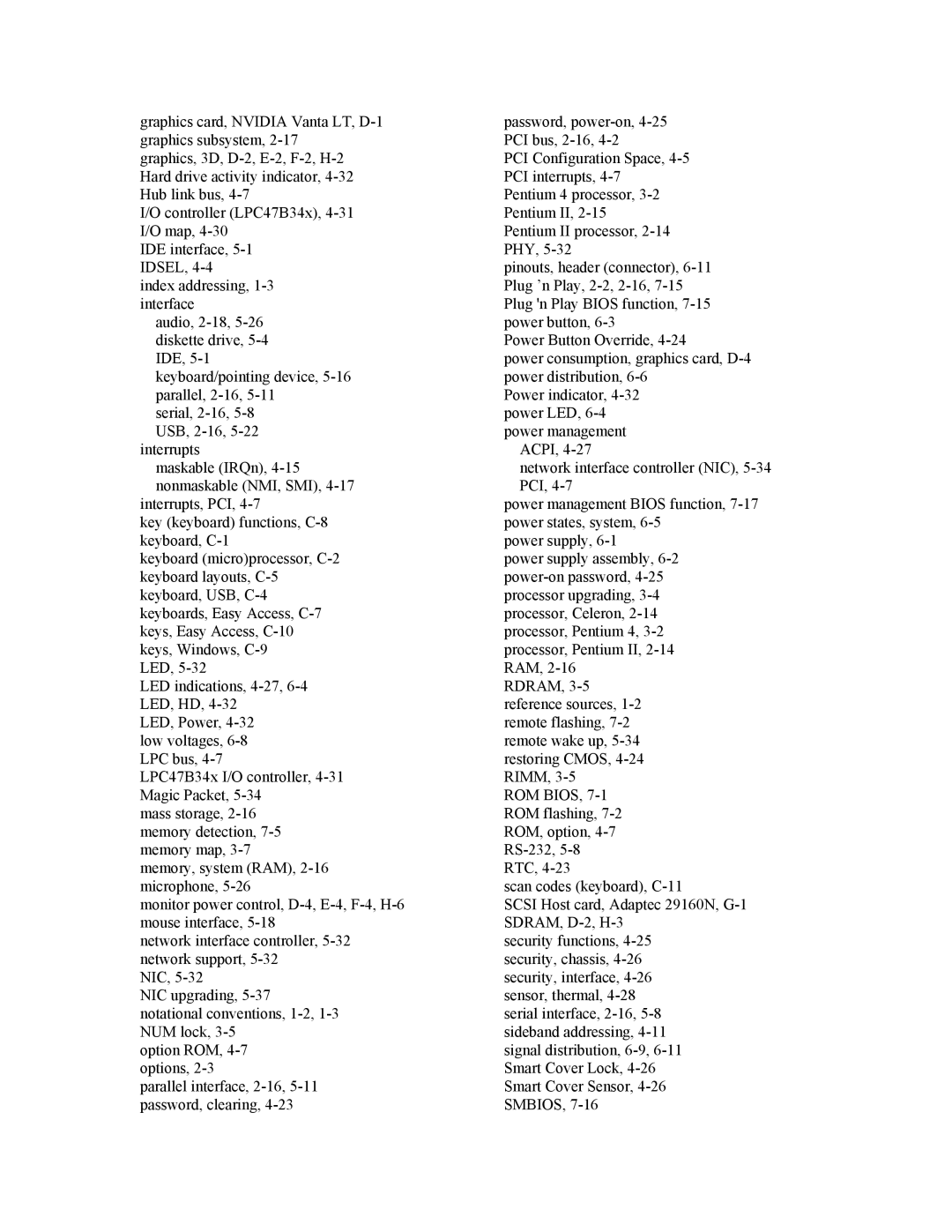 Compaq W4000 manual ROM Bios 