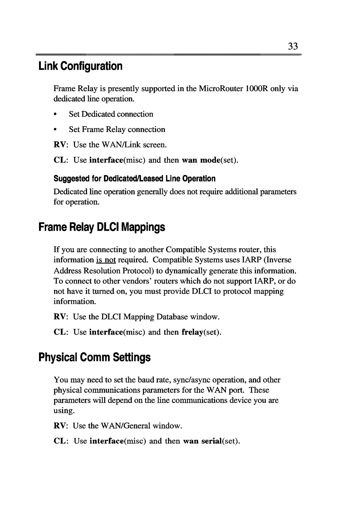 Compatible Systems 1000R manual 