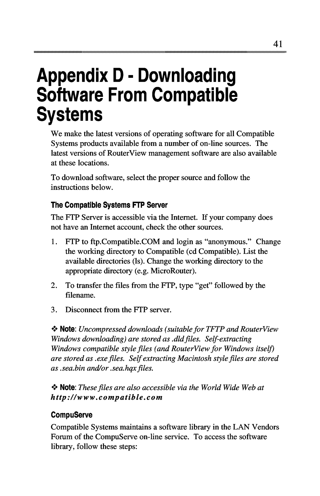 Compatible Systems 1000R manual 