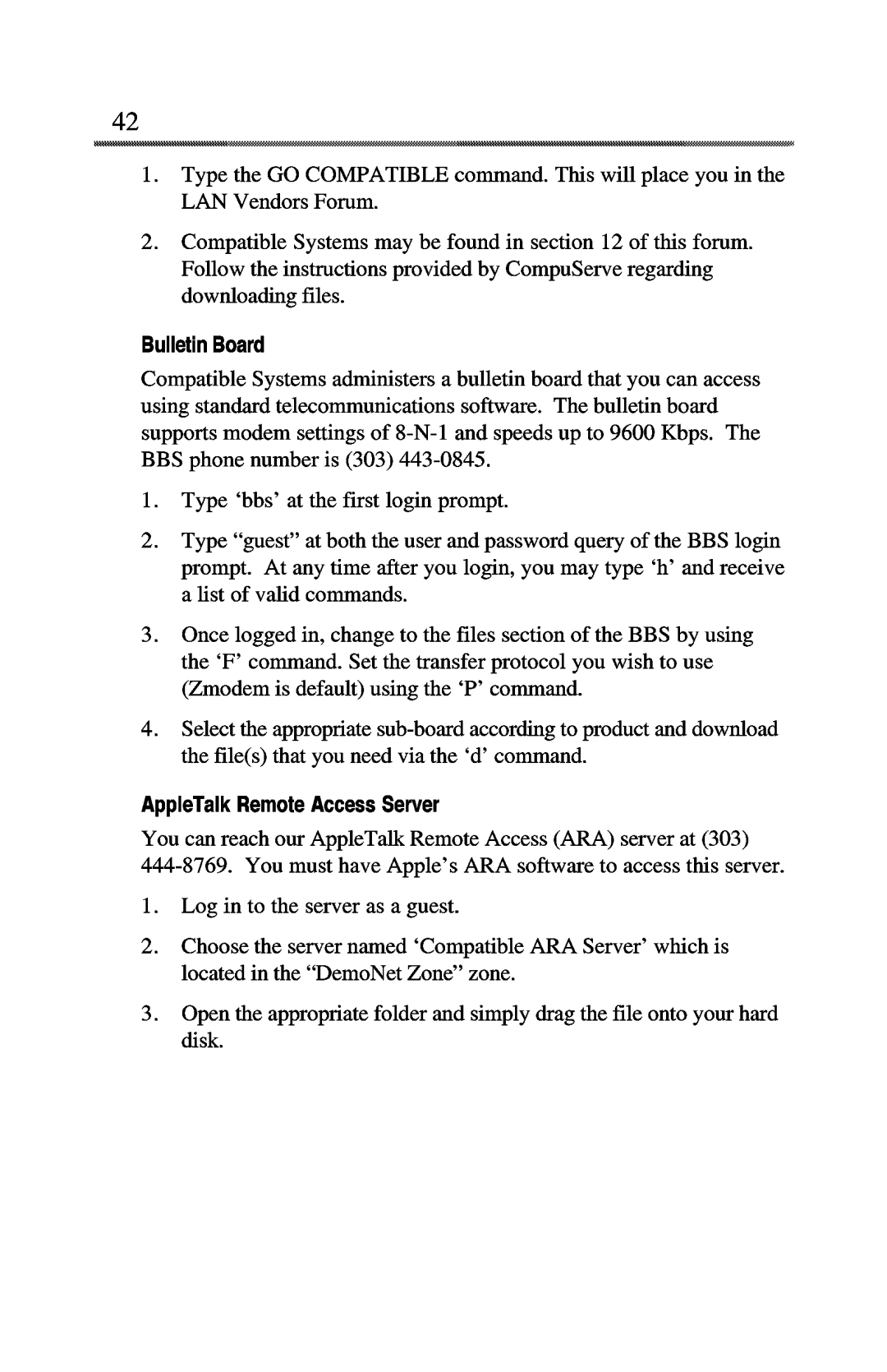 Compatible Systems 1000R manual 