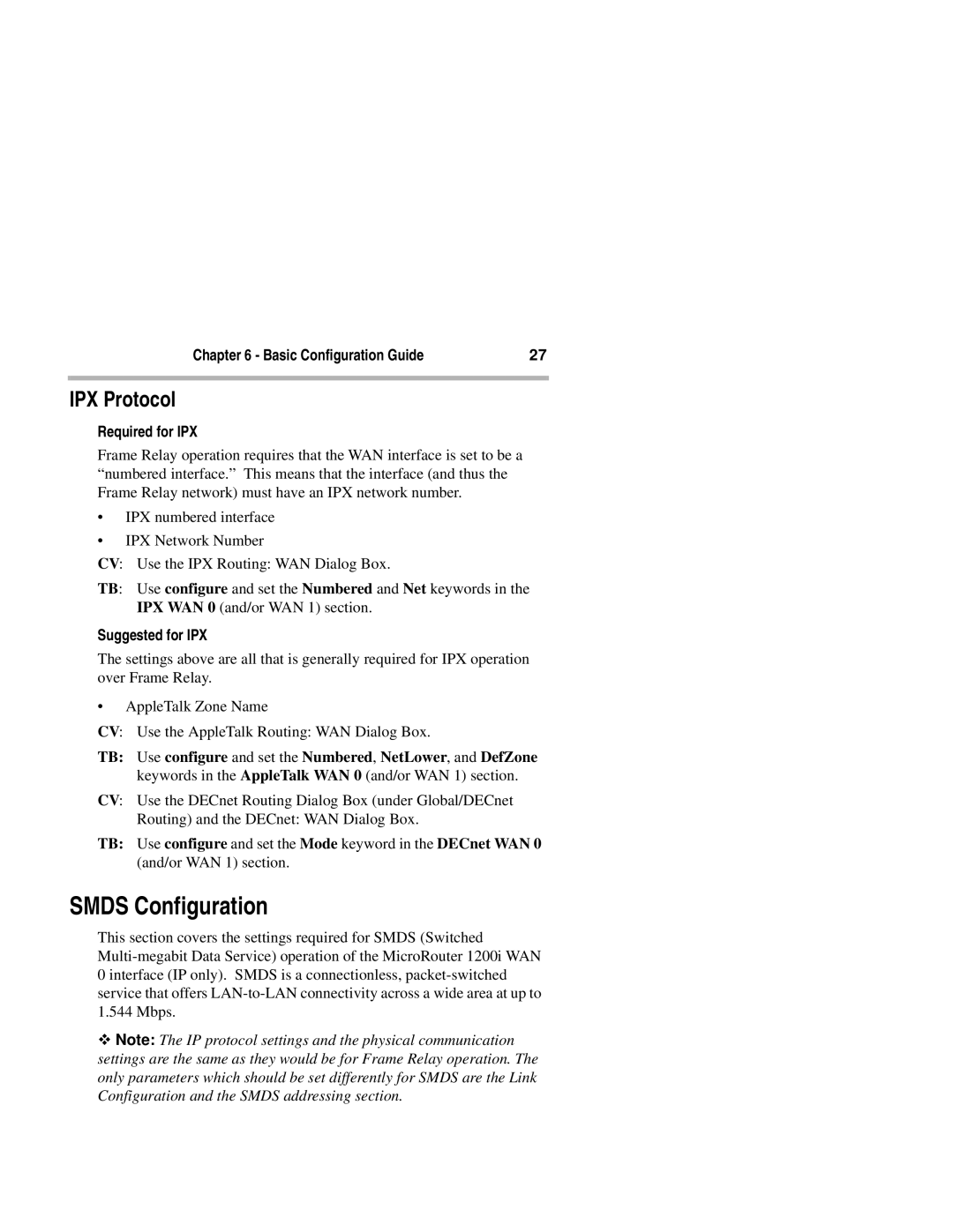 Compatible Systems 1200i manual Smds Configuration 