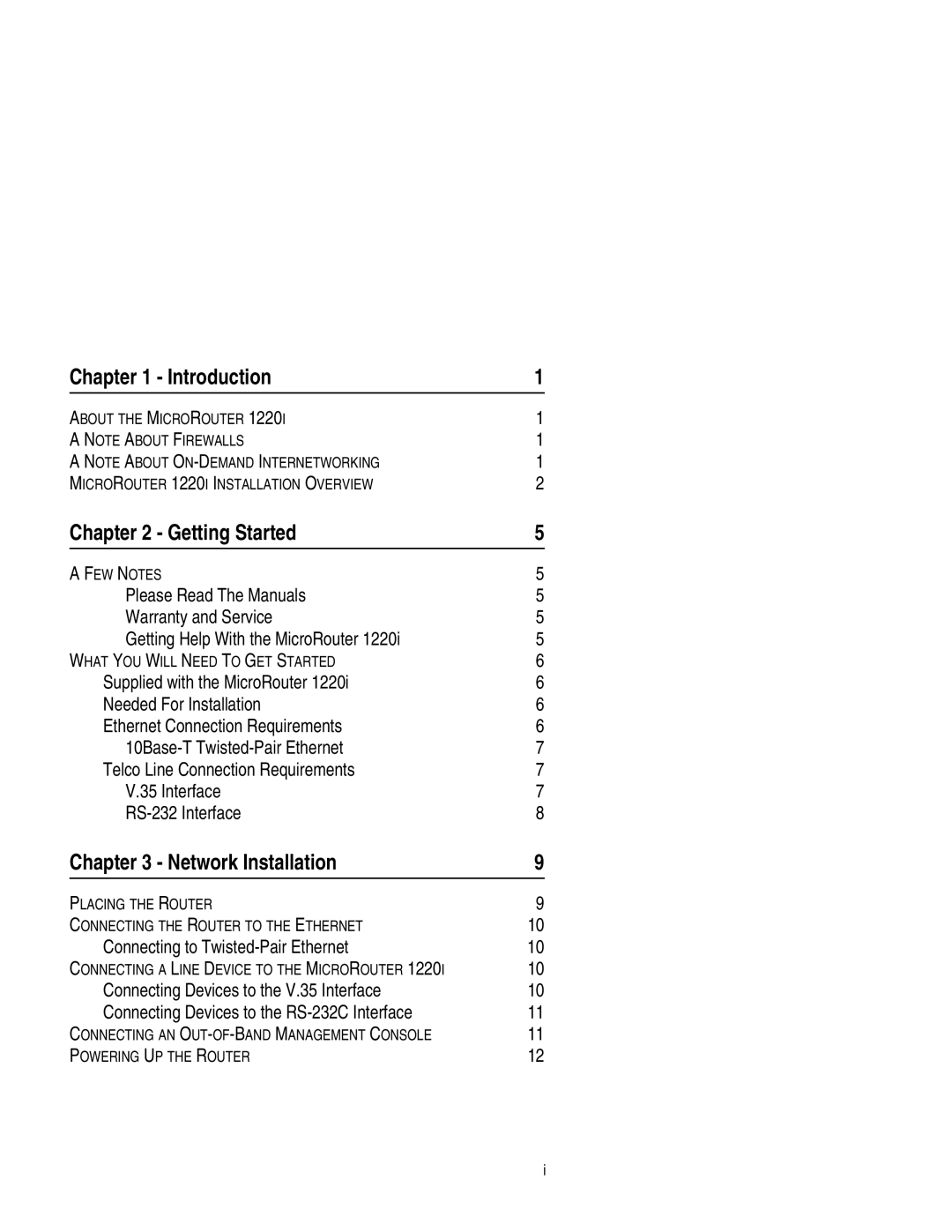 Compatible Systems 1220I manual Introduction, Getting Started, Network Installation 