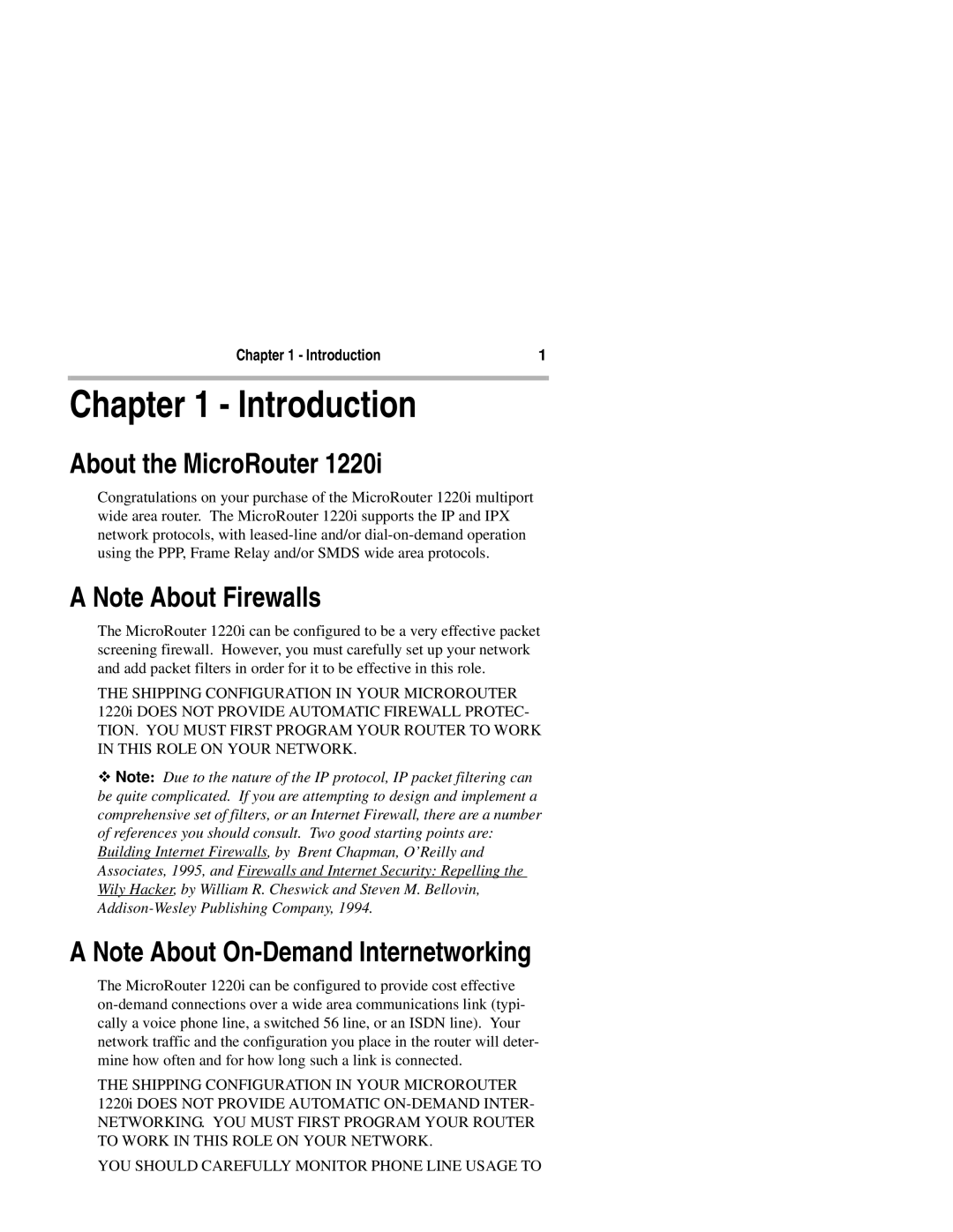 Compatible Systems 1220I manual Introduction, About the MicroRouter 
