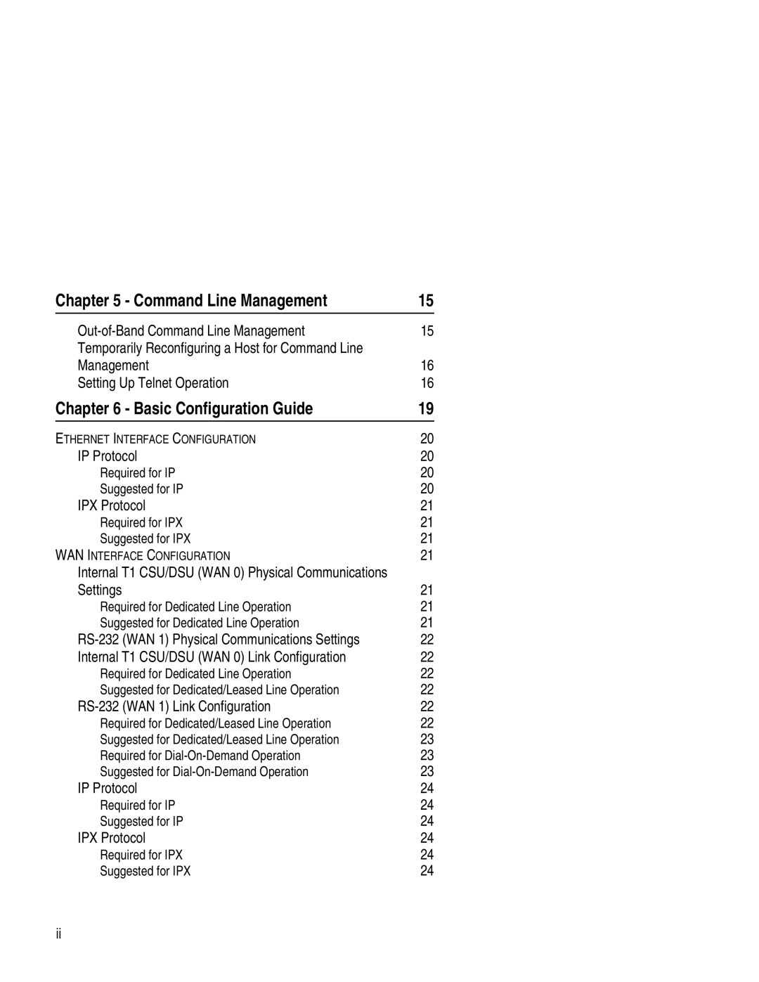 Compatible Systems 1250I manual Command Line Management, Basic Configuration Guide 