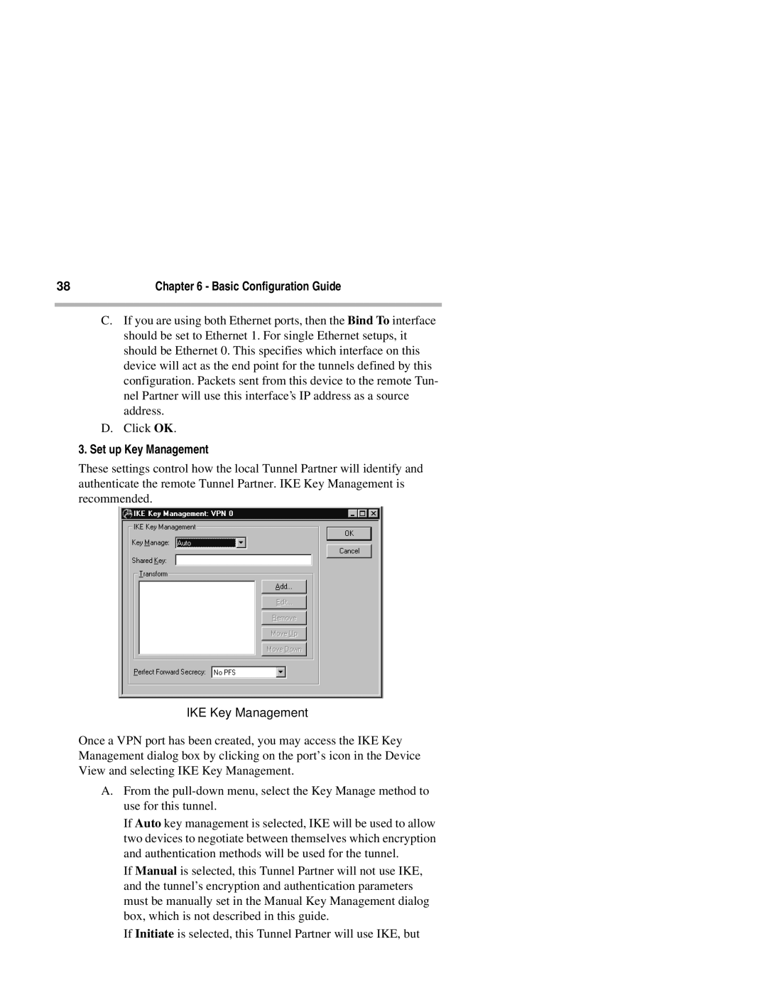 Compatible Systems 2+ manual Set up Key Management, IKE Key Management 