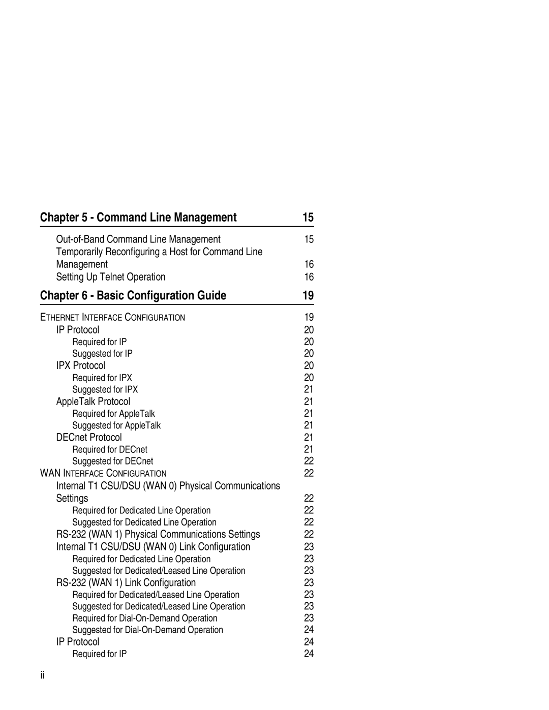 Compatible Systems 2250R manual Command Line Management, Basic Configuration Guide 