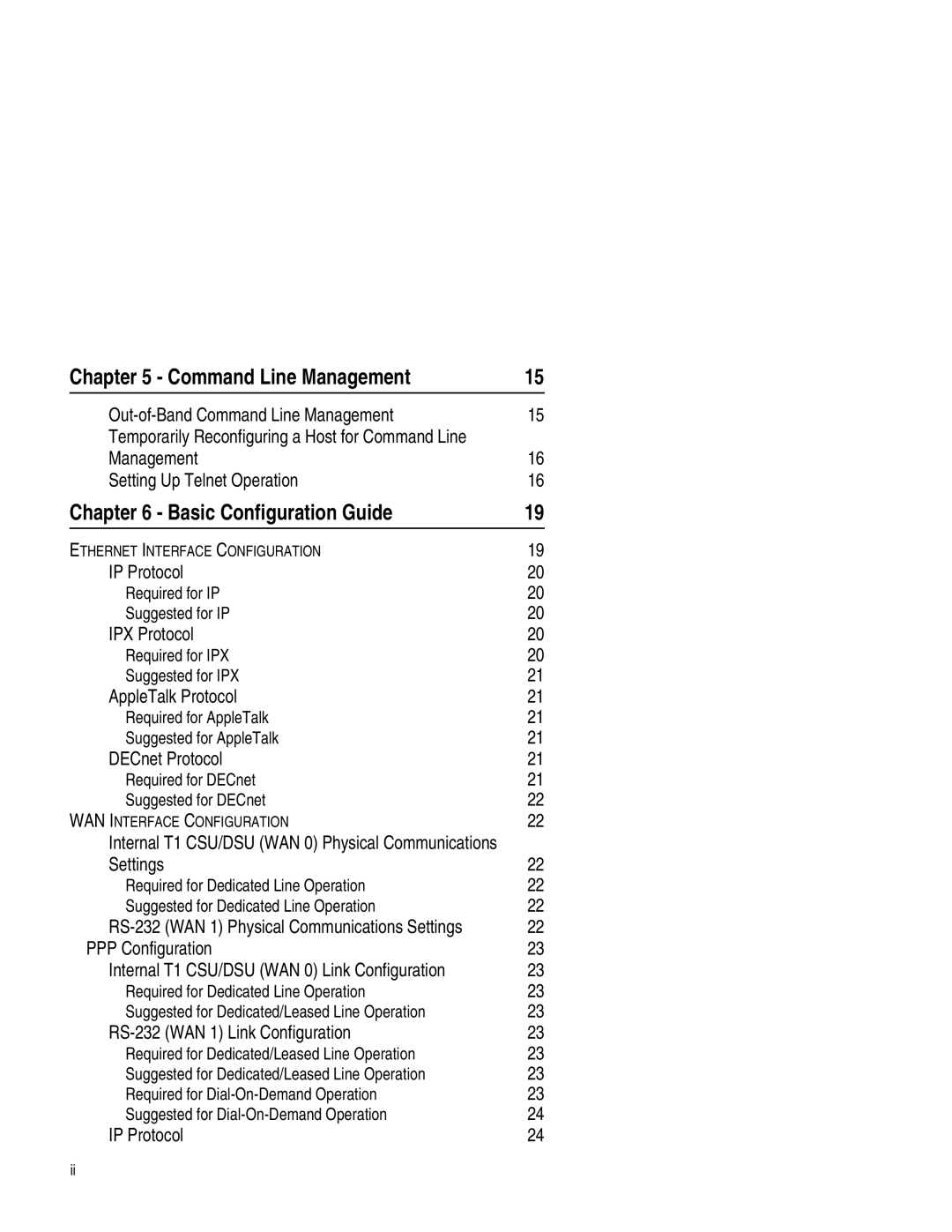 Compatible Systems 2270R manual Command Line Management, Basic Configuration Guide 