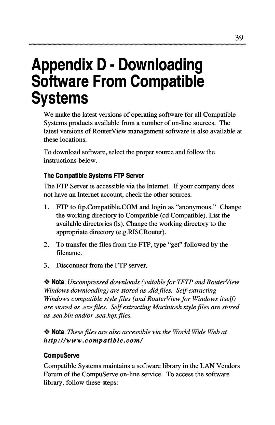 Compatible Systems 2800i manual 