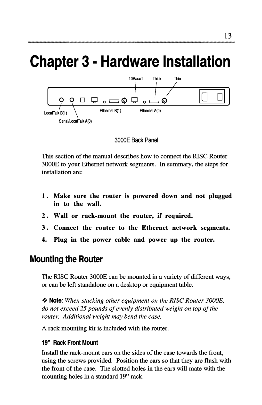 Compatible Systems 3000e manual 