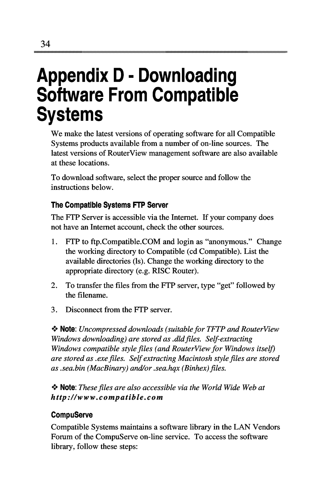 Compatible Systems 3000e manual 