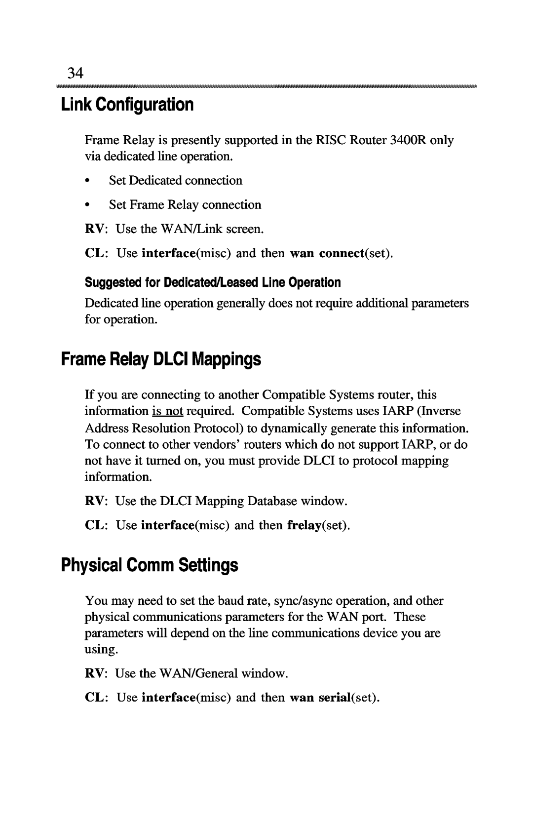 Compatible Systems 3400R manual 