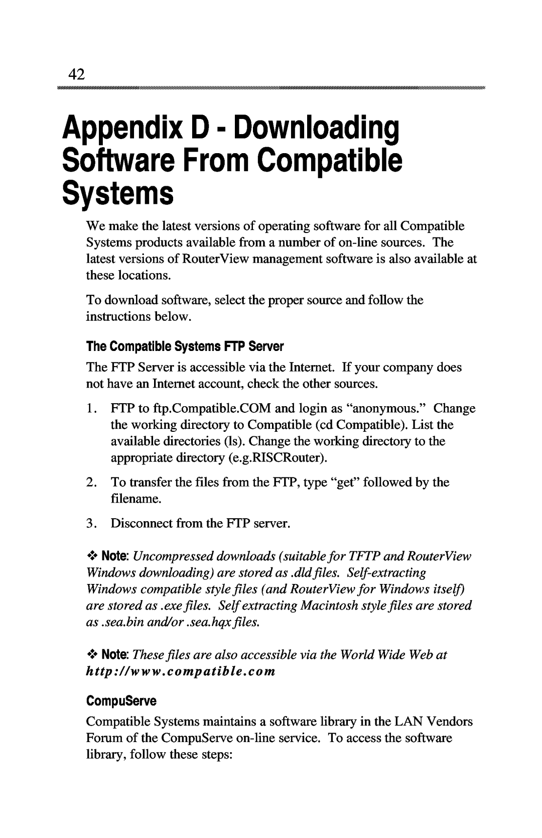 Compatible Systems 3400R manual 