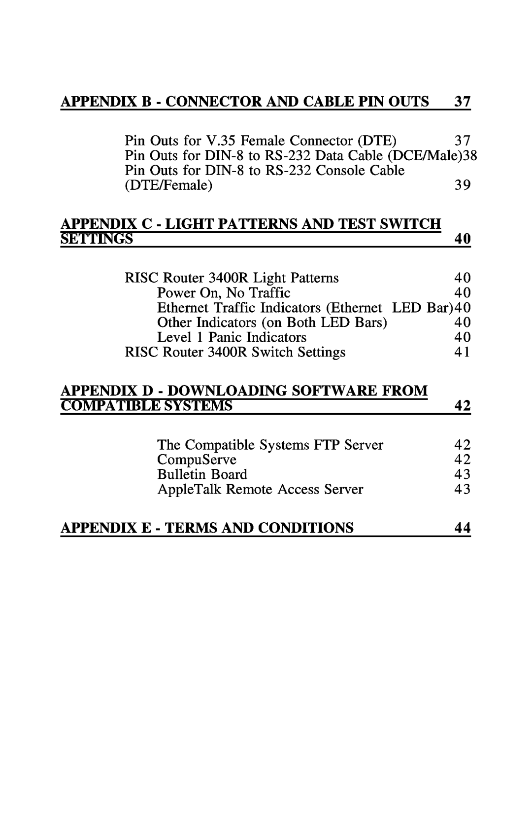 Compatible Systems 3400R manual 