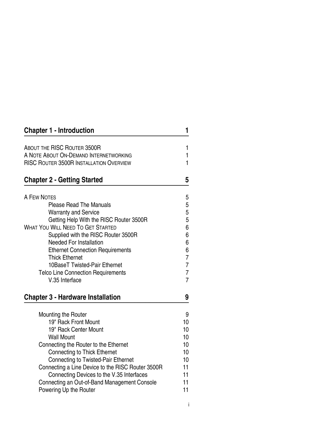 Compatible Systems 3500R manual Introduction, Getting Started, Hardware Installation 