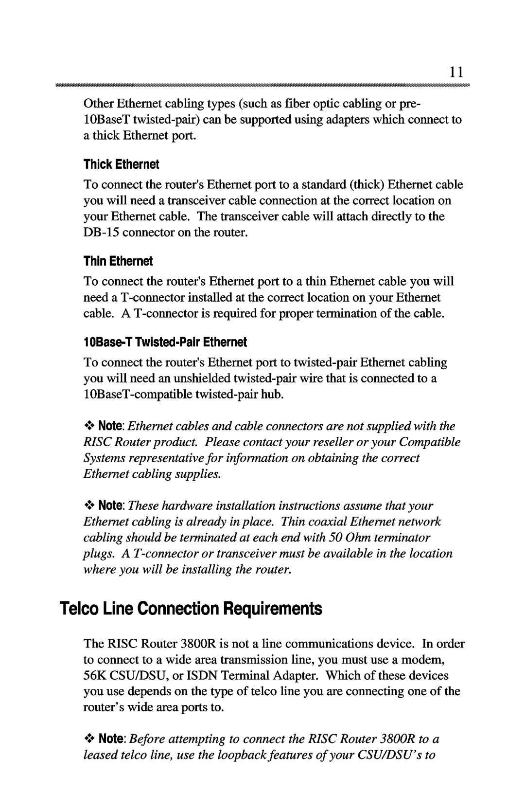 Compatible Systems 3800R manual 