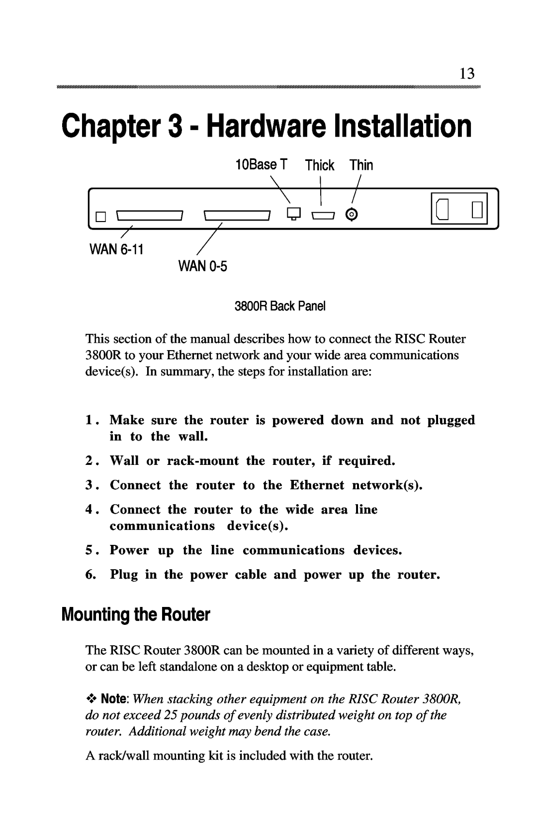 Compatible Systems 3800R manual 