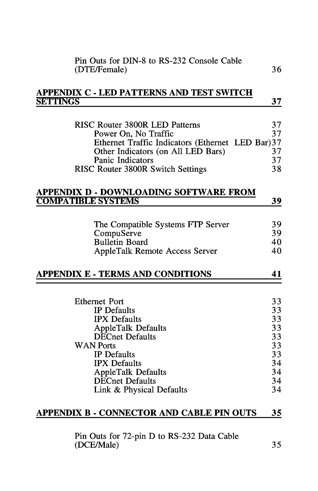 Compatible Systems 3800R manual 