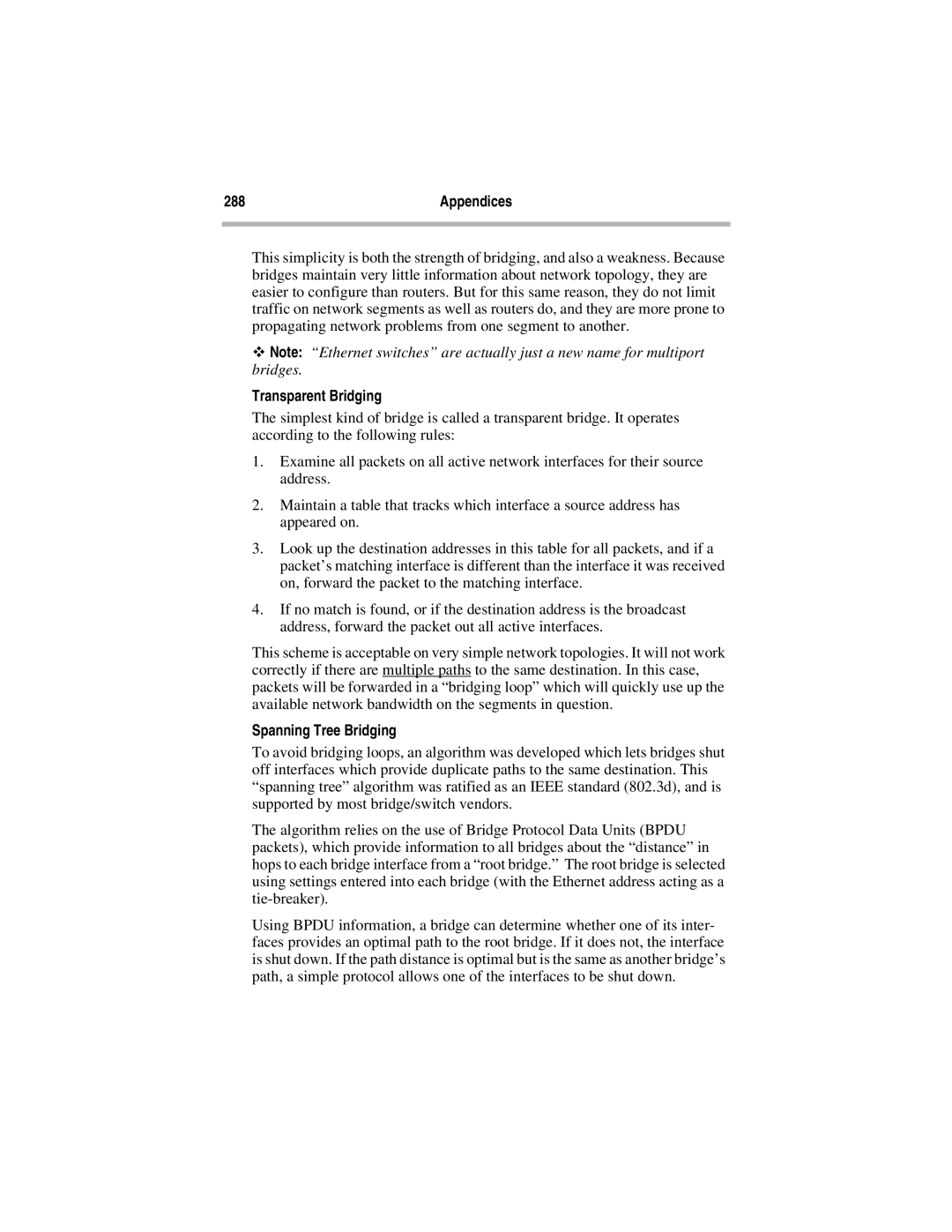 Compatible Systems 5.4 manual Transparent Bridging, Spanning Tree Bridging 