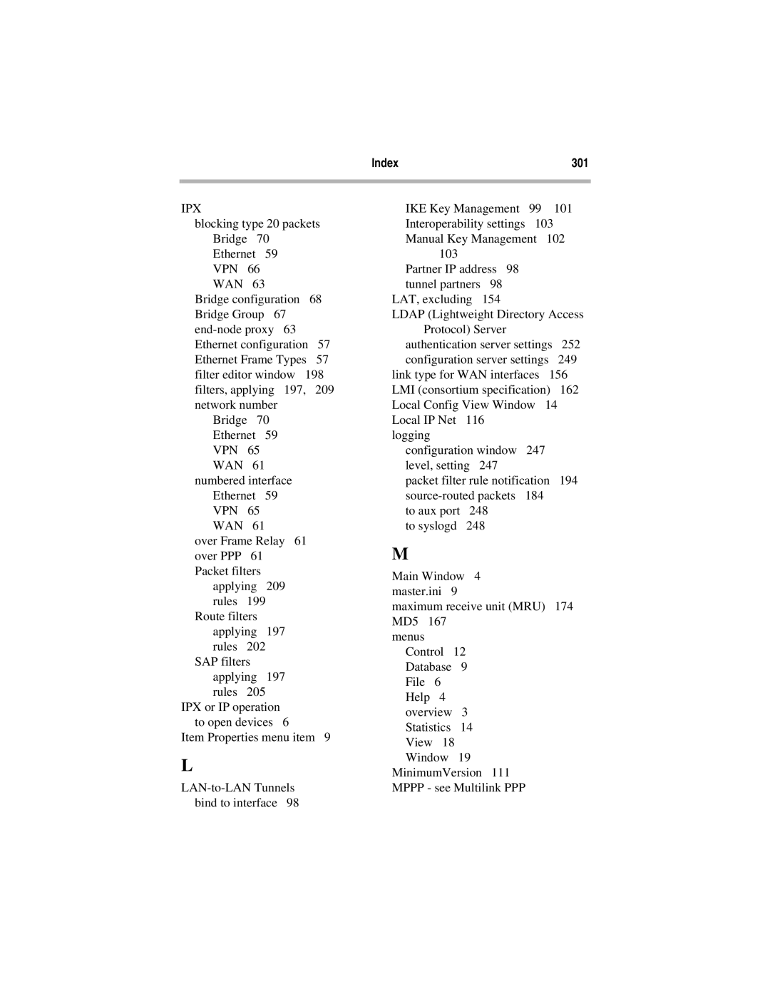 Compatible Systems 5.4 manual Index 301 